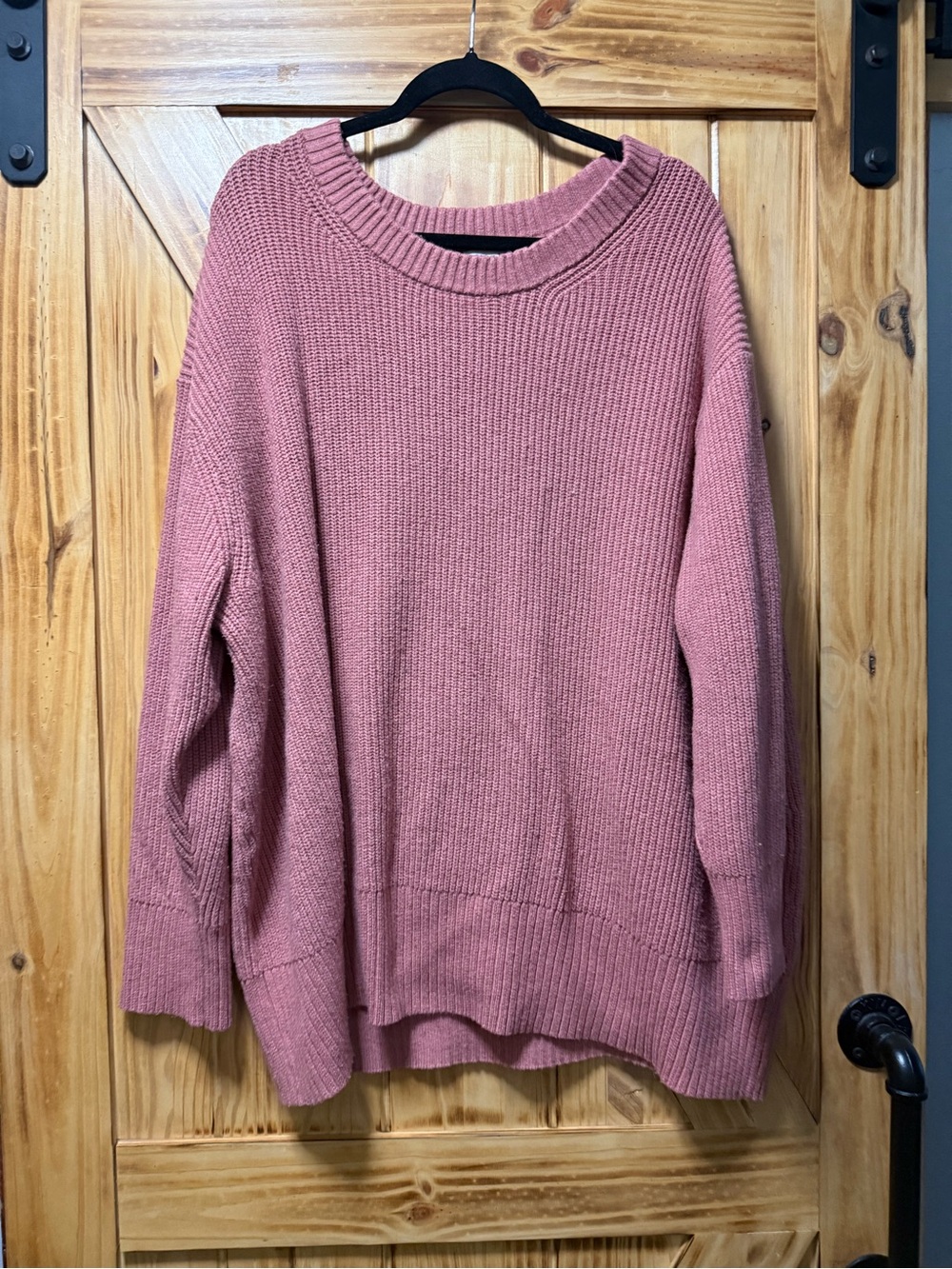 Ava & Viv Rose Crewneck Pullover Sweater